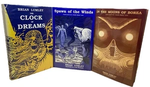 Lot Of 3 Brian Lumley - Ganley Illustrated HCDJ - The Clock Of Dreams, Spawn… - Picture 1 of 24