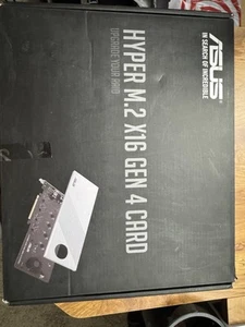 ASUS Hyper M.2 X16 Gen 4 PCIE 4.0/3.0 x4 NVME RAID Expansion Card - New - Photo 1/1