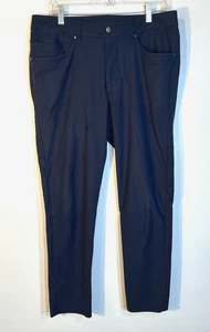 Lululemon Herren 33 Taille x 30 Länge sehr dunkelblau Warpstreme ABC Hose schmal - Bild 1 von 4