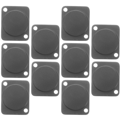 Black Metal Rack Mount Blank Plate Durable Panel Mounting Accessory ...