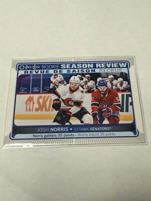 2021-22 O-Pee-Chee - Rookie Season Review Josh Norris #546 - Image 1 of 2