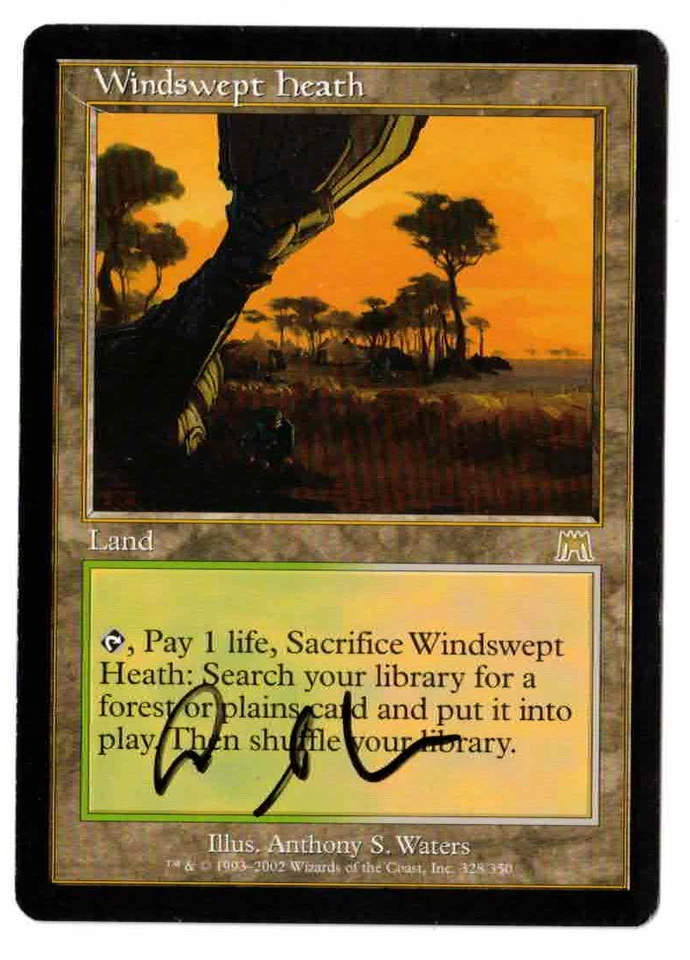 Windswept Heath Onslaught firmado por el artista Anthony S. Waters! Foto 1 de 2