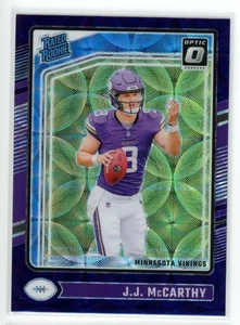 Mira telescópica óptica púrpura J.J. McCarthy 2024 Panini clasificación Rookie #235 Minnesota Vikings - Imagen 1 de 2