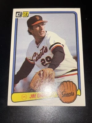 1983 Donruss - Jim Barr #398 - Image 1 of 3