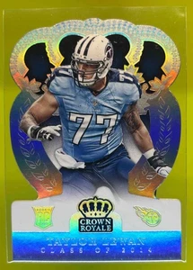 2014 Panini Crown Royale Taylor Lewan Silver Holofoil /199 #139 RC Titans - Bild 1 von 10