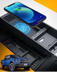 Wireless Charger for F150 2009-2023, Center Console Organizer Box Fast Wirele... - Picture 1 of 14