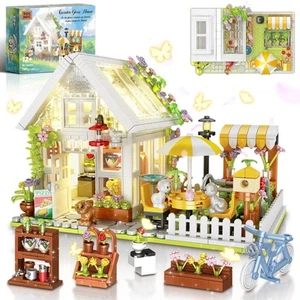 Flower House Building Block for Adults, Garden Architecture Building Toy with... - Picture 1 of 7