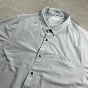 7 Diamonds Shirt Mens XXL Blue Grant 4 Way Stretch Performance Button Up Shirt - Picture 1 of 8