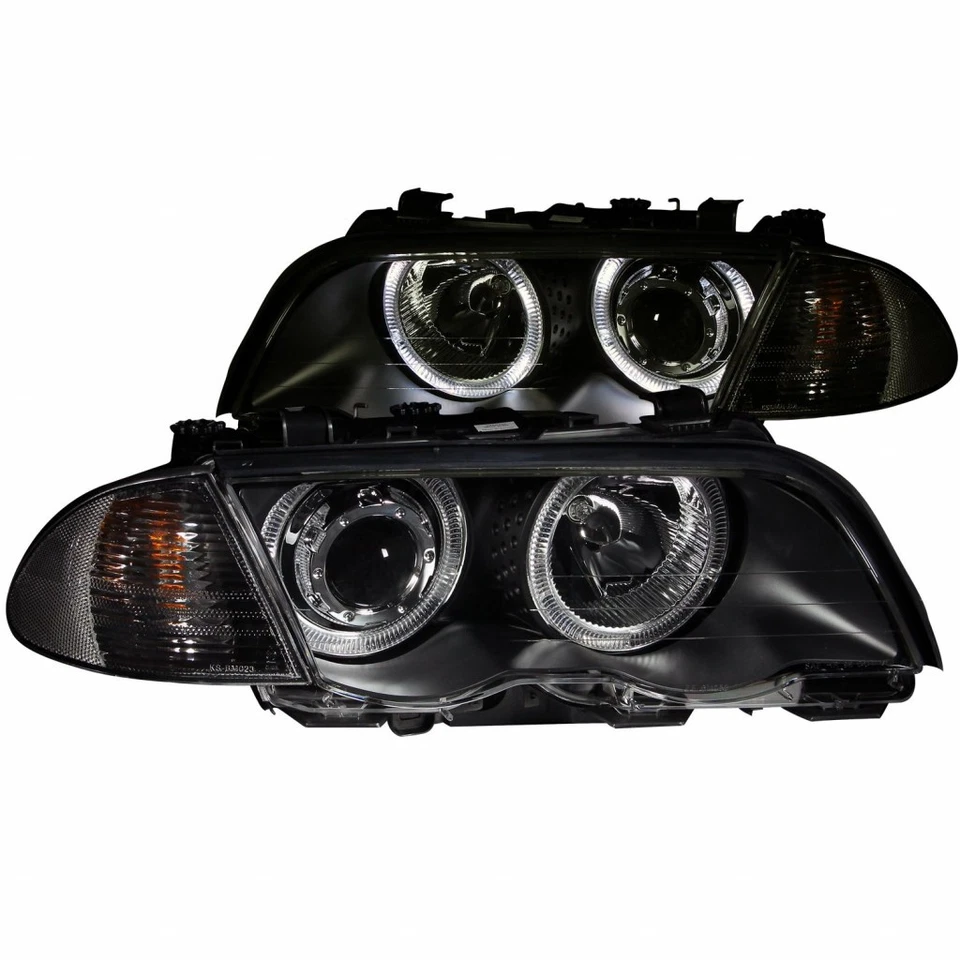 ANZO For BMW 325xi 2001 Projector Headlights w/ Halo Black (CCFL) Foto 1 de 4