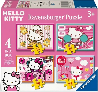NUEVO Rompecabezas Ravensburger 4 en 1 Piezas 3+ Edades Hello Kitty Foto 1 de 4