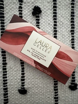 Laura Geller THINK PINK Eye, Lip, Cheek Palette Highlighter Blush NIB Sealed! - Image 1 of 4