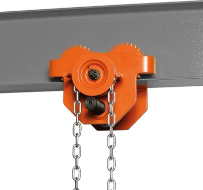 UNICRAFT Carrello sostegno ancoraggio porta paranco a catena portata 2000 kg 2 T Ton