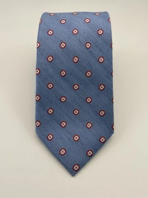 Jos. A. Corbata Bank 1905 Azul Claro Floral Punto Patrón 60" Nueva Con Etiquetas Foto 1 de 4