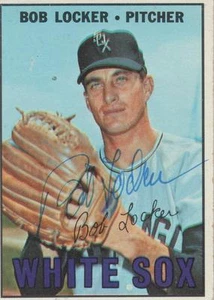 BOB LOCKER SIGNED 1967 TOPPS #338 - CHICAGO WHITE SOX ROOKIE - Bild 1 von 1