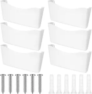 6 Pack Expandable Pocket Wall File Holder Plastic Hanging Wall Organizer Space S - Picture 1 of 12