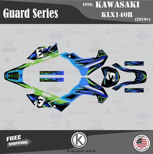 Graphics Kit for KAWASAKI KLX140R KLX140(2019-2023) Guard - BLUE - Picture 1 of 6