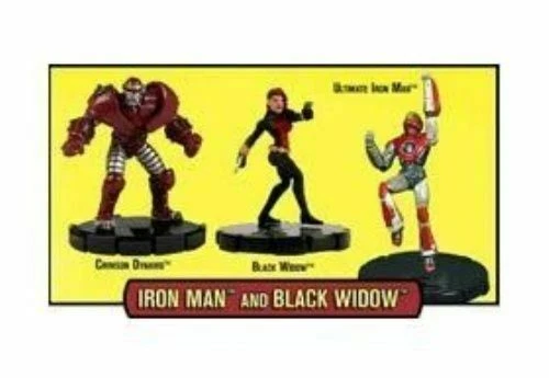 Marvel Heroclix Classics WizKids Iron Man Black Widow Crimson Dynamo 2010
