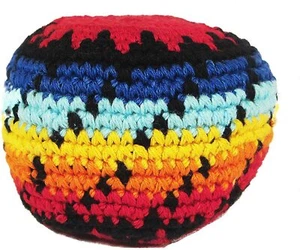 HACKY SACK - Black Dot Twist - Picture 1 of 1