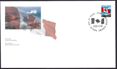 🍁Canada  #1682    "Flag Over Iceberg"   Fine Used  1998  First Day Cover - Image 1 of 2
