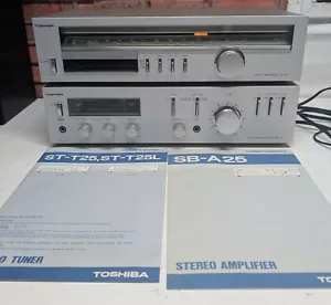 Amplificatore Stereo Toshiba SB-A25 E Sintonizzatore Radio ST-T25L *Leggere Descrizione!* - Foto 1 di 9