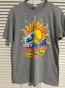 USFA World Series 2018 Fst Pitch Panama City Beach T-Shirt Med. - Picture 1 of 5