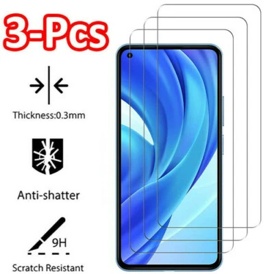 PACK 3 Protectores de Pantalla de Cristal Templado para Xiaomi Mi 11 10 9 8 Lite 9T Pro A3 A2 Foto 1 de 4