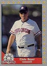 1989-90 Pacific Senior League Baseball Card #149 Clete Boyer MG