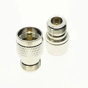 Adaptador conector de RF recto UHF PL259 macho PL-259 enchufe a N hembra - Imagen 1 de 6