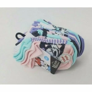 Disney 10 Pairs Minnie Mouse Girls Socks, Shoe Size: 4-7 - Picture 1 of 1