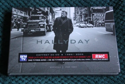 JOHNNY HALLYDAY OFFICIAL 1985 -2005 , 20 CD BOX SET FRANCE 2017 NEW SEALED Foto 1 de 2
