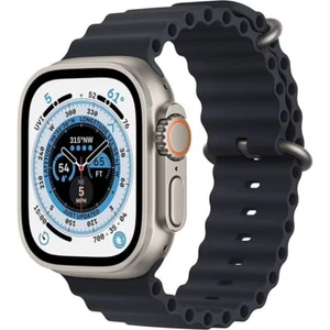 Apple Watch Ultra 1st Gen GPS LTE 49mm Titanium Case with Black Sports Band - Photo 1 sur 1