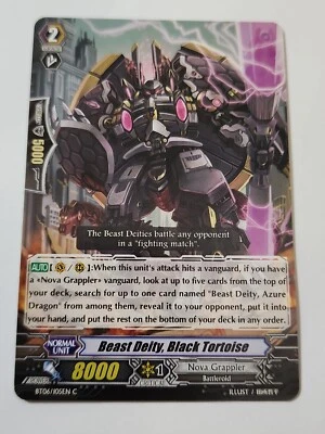 Cardfight!! Vanguard Beast Deity Black Tortoise BT06/105EN C CFV NM - Image 1 of 3
