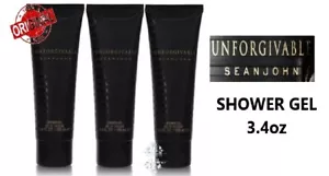 3 x Unforgivable von Sean John 3,4 Unzen/100 ml Duschgel für Männer (3er Pack) - Bild 1 von 1