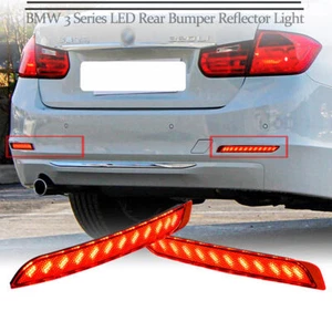 LED Red Rear Fog&Brake Taillight Bumper Reflector Lights For BMW 320i/328 13-15 - Picture 1 of 6