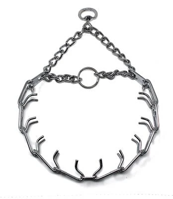 Herm Sprenger Chrome Plated Steel Prong Dog Collar 22in x 3mm Adjustable Size - Image 1 of 4