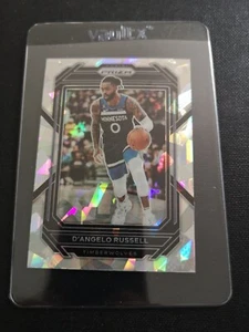 D'Angelo Russell Minesota Timberwolves Carte Basket NBA Ice Cracked Prizm Silver - Picture 1 of 4