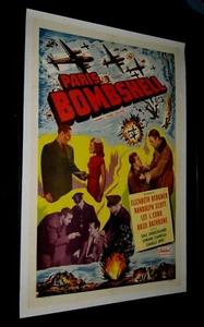 Original PARIS CALLING Linenbacked One Sheet RANDOLPH SCOTT Elisabeth Bergner - Picture 1 of 1
