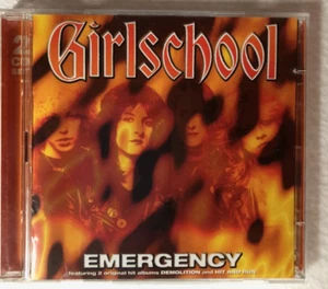 Girlschool Emergency 2 CD Set Mint Condition Hard Rock Metal UK - Picture 1 of 12