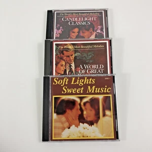 Vintage Candle Light Music London Promenade Orchestra 3 CD lot 101 Strings etc. - Imagen 1 de 18