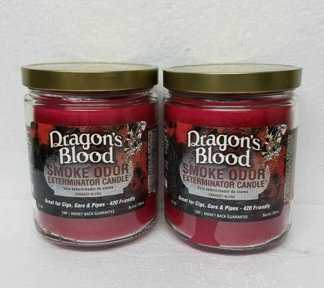 Smoke Odor Exterminator 13oz Jar Candle Dragon's 13 Oz Blood