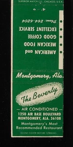 1970s? The Beverly South of the Border Mexican Smorgasbord Montgomery AL MB - Picture 1 of 2