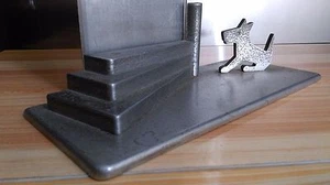 ANCIEN CADRE PHOTO ART DÉCO EN ALUMINIUM "  DOG " - Foto 1 di 12