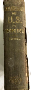 1854 ARMAGEDDON OR THE OVERTHROW OF ROMANISM AND MONARCHY REVISED ED. SD BALDWIN - Imagen 1 de 22