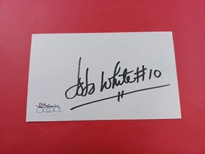 Jo Jo White Signed 3x5 Boston Celtics NBA HOF Autograph JSA - Picture 1 of 1