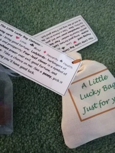 Little bag of love....a sentimental novelty Lucky bag; Dad; Mum; Mother Christm - Picture 1 of 12