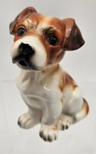 Vintage Brown Spaniel Dog Porcelain Figurine 3.5" Hand Painted - Picture 1 of 8