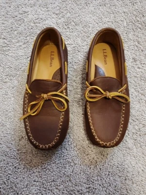 L.L. Zapatillas marrónes suaves y cómodas Bean para hombre talla 7 medianas Foto 1 de 4