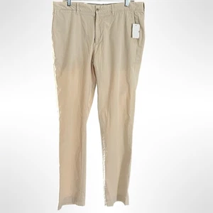 Hickey Freeman Stretch Chino Hose Herren 34x32 Weizen Neu mit Etikett! - Bild 1 von 6