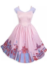 Vestido Disney Dress Shop Rosa Fantasyland Castillo Para Mujer Talla XL - Imagen 1 de 12