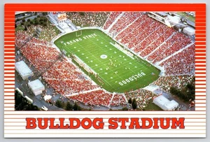 Vintage Photochrome Bulldog Stadium Fresno State University Postcard CA - Picture 1 of 2
